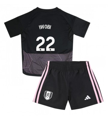 Fulham Alex Iwobi #22 Tercera Equipación Niños 2023-24 Manga Corta (+ Pantalones cortos)